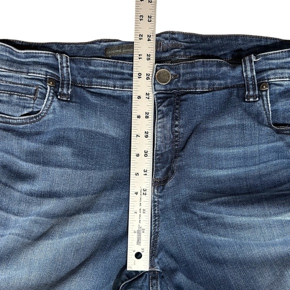 KUT from the Kloth Catherine Boyfriend Jeans Blue Denim Stretch Plus Size 18 W - Picture 5 of 12
